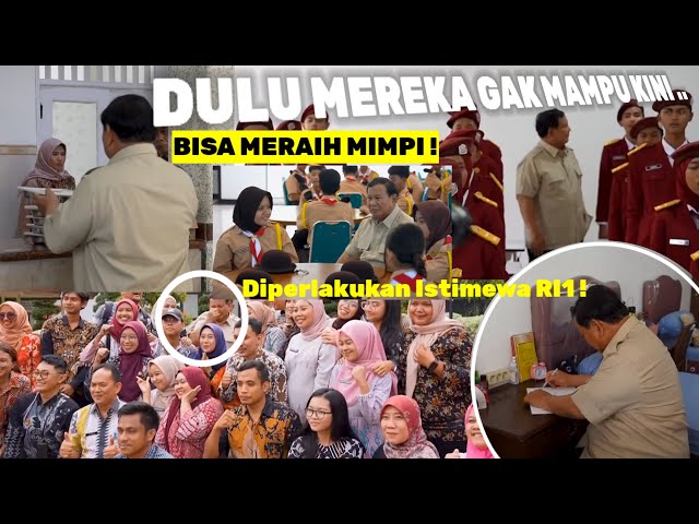 Guru Siswa Bangga Haru Presiden Prabowo Jangankan Makanan Sprei Smp Baret Pun Diperhatikan