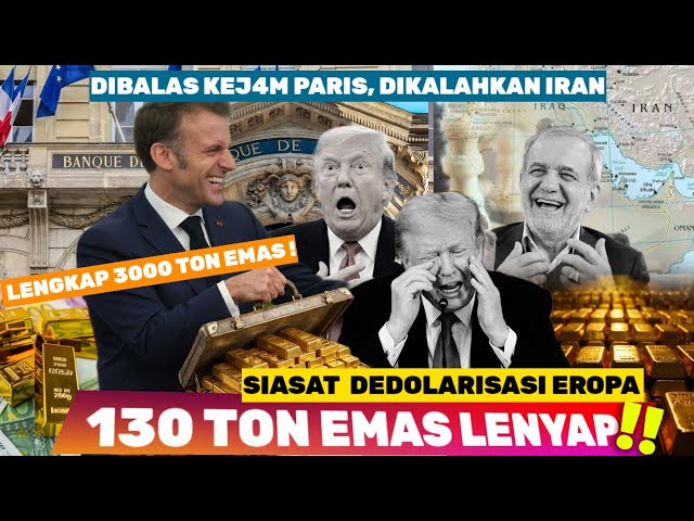 Balasan Tak Terduga Presiden Macron Buat Kaget Trump, Emas Berton Ditarik Cerdas Prancis Untung 5000T